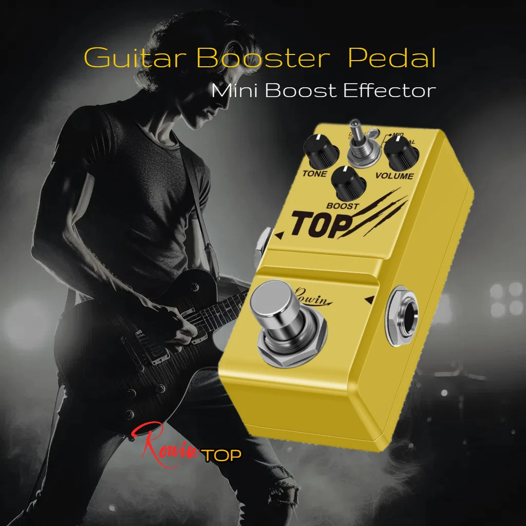 Rowin Pedal Para Guitarra Super Tiny Effects NANO Flanger Booster Frenzy Compressor Tremolo Tube Drive Overdrive Bass Dumbler