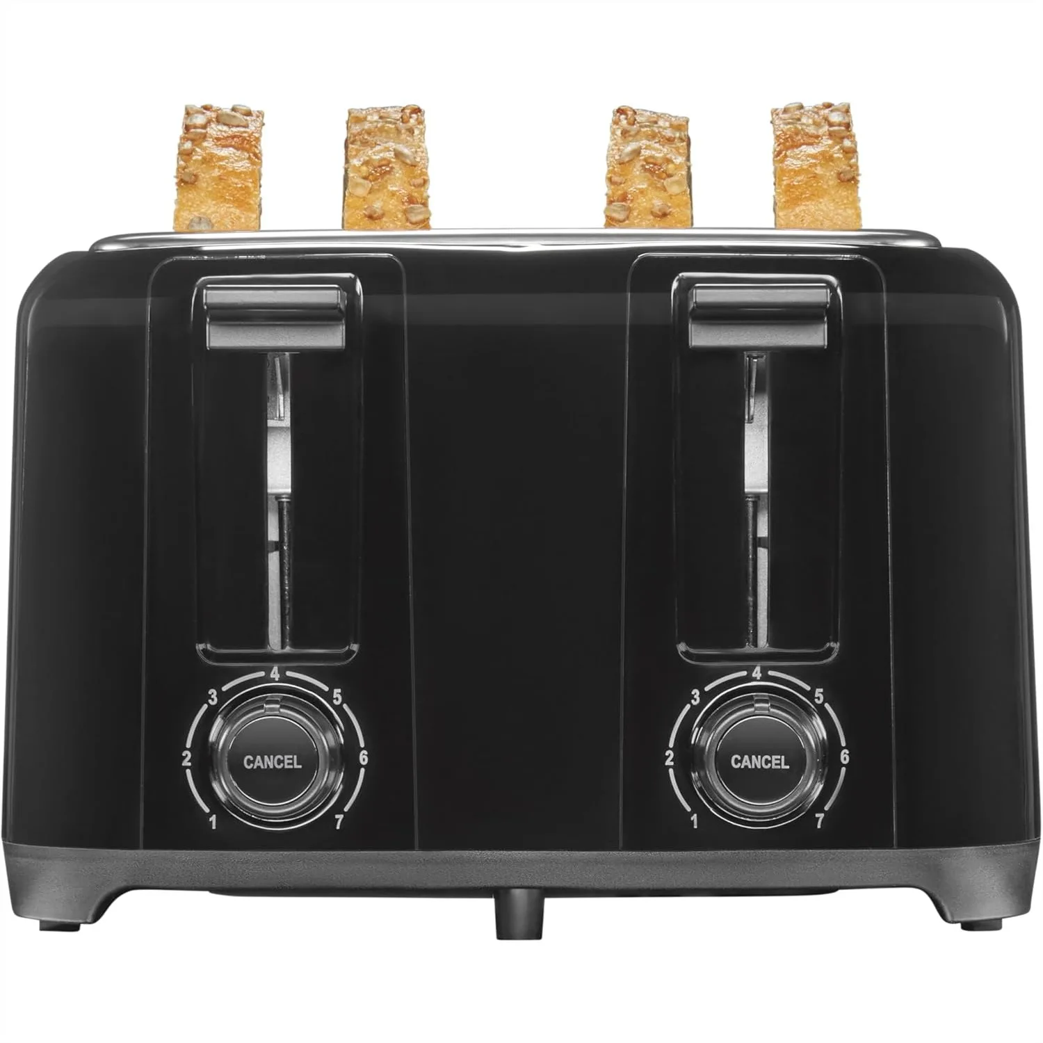 

4 Slice Toaster with Extra Wide Slots for Bagels, Cool-Touch Walls, 7 Browning Levels, Toast Boost, Auto Shut-off, Black