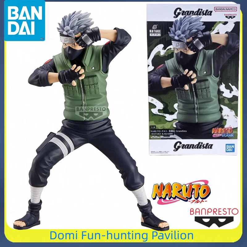 

Bandai Original BANPRESTO NARUTO Shippuden Grandista Anime Figure Hatake Kakashi Finished Model Collectible Toys Gift Ornaments