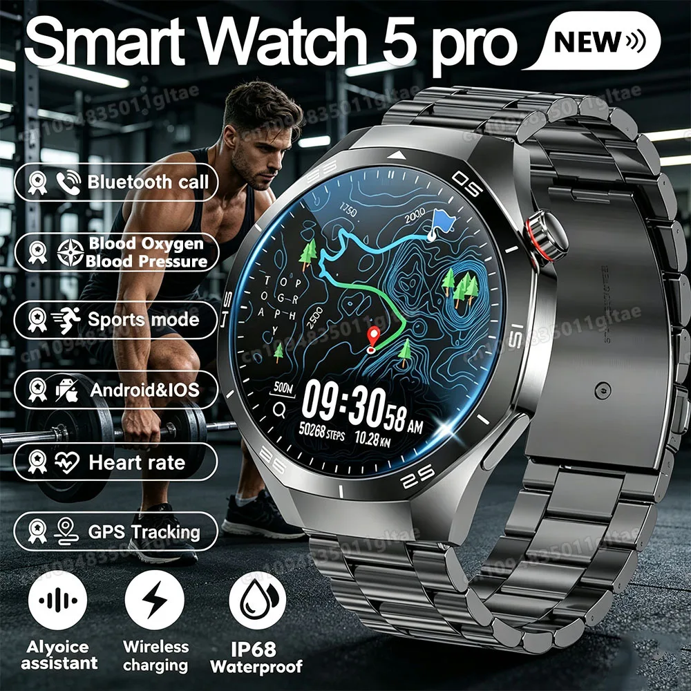 Watches Pro 2026 New Men Smartwatch High-Definition Screen Health Tracker Bluetooth Call Voice Assistant Sports Smartwatch ht30