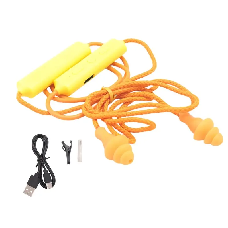 ABDE-Ear Plugs Bluetooth Headset Noise Reduction Earphone For Work Hearing Protection Factory Construction Noisy Environment