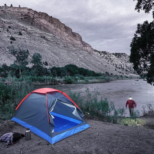 Imagen 2 del producto Tienda de campaña de una sola capa para 2 personas, viaje al aire libre, con bolsa, para verano, primavera y otoño, 3 estaciones