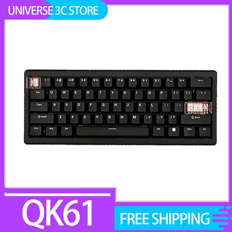 

Cidoo Qk61 Mechanical Keyboard Wireless Three Mode Gasket Customized Rgb Hot-Swap Support Via/Qmk Gamer Accessories For Gamer