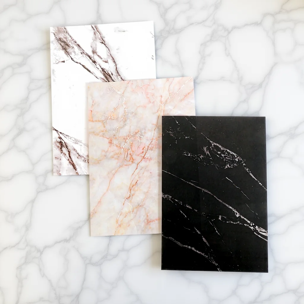 

3pcs Marble Pattern Photo Backdrop Boards Reusable Strong Lightweight Non-Wrinkle Photography Props For Food Jewelry Product