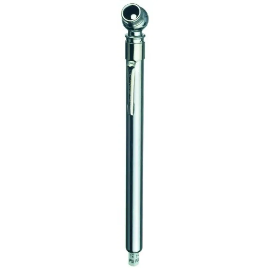 

17521 Low Pressure 020 PSI Tire Gauge with Pocket Clip for Garden Tractors Golf Carts ATVs Sports Equipment and More Silver