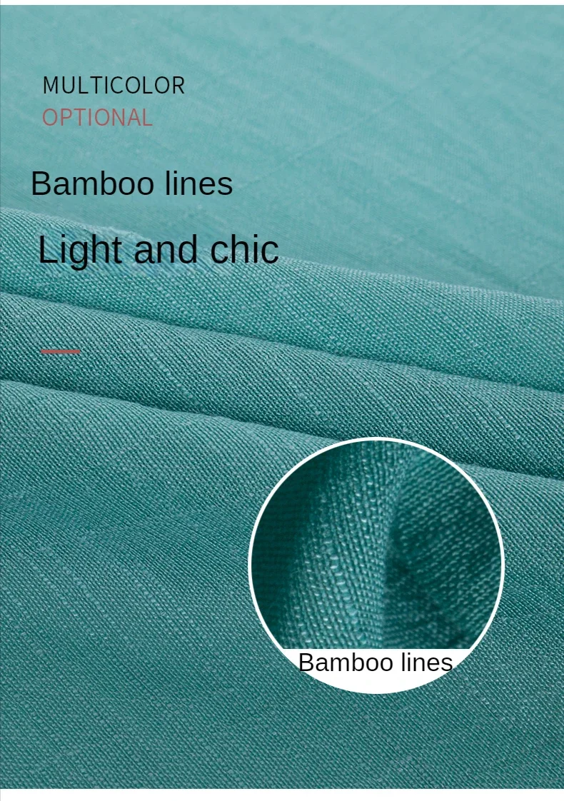 Bamboo Fabric Cotton Linen By The Meter for Clothing Dresses Shirts Diy Sewing Summer Cloth Rayon Soft Drape Plain Thin Brocade