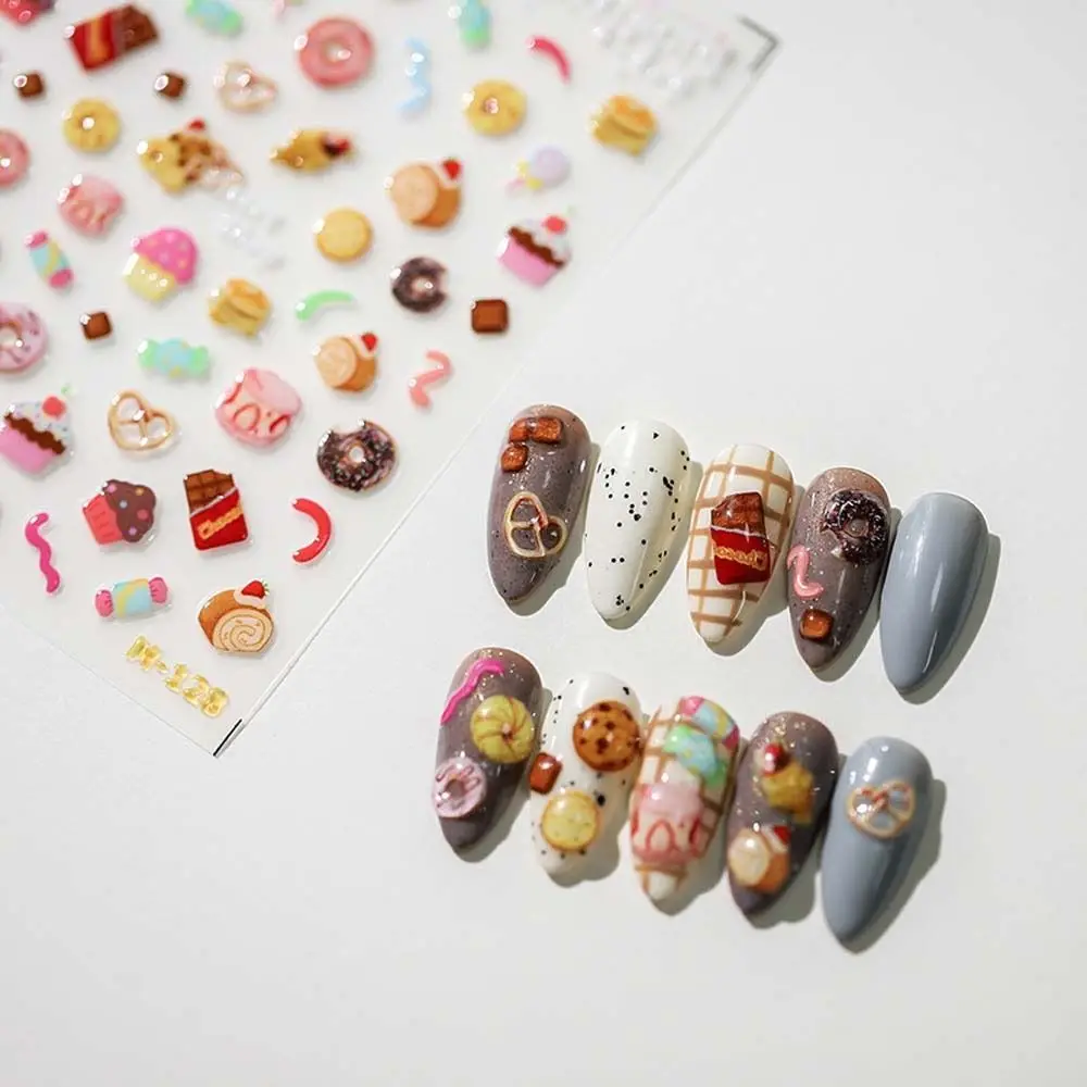 Adesivos de geléia dos desenhos animados, decalques de geléia, coração amor e borboleta em forma, DIY Nail Art Decoração