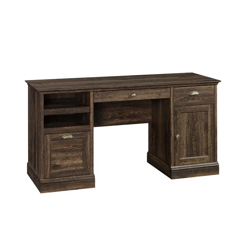 

Brown Finish Executive Desk, Modern Design, Spacious Work Surface, Durable Construction, Perfect for Home Office or