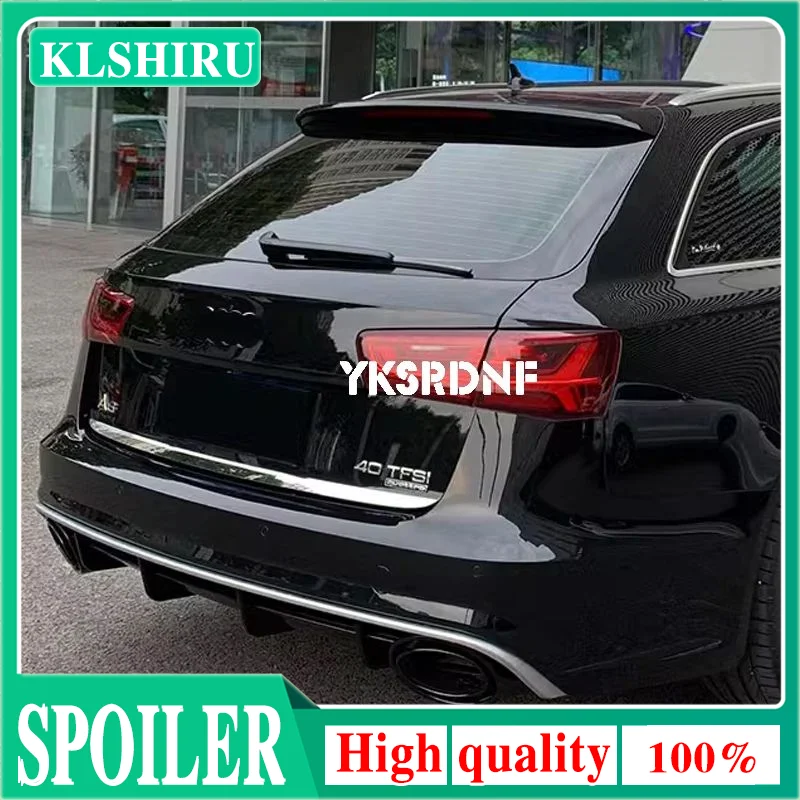 Rear Bumper Diffuser Lip Spoiler Protector for Audi A6 S-line S6 Hatchback Avant Touring 2015 - 2018 Not for RS6 Bumper Guard