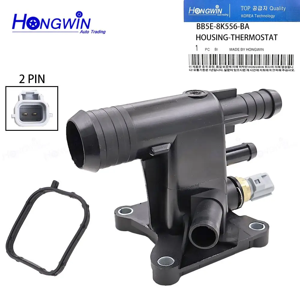 

Корпус термостата охлаждающей жидкости двигателя BB5E-8K556-BA с датчиком для Land Rover Freelander Range Rover Evoque Discovery