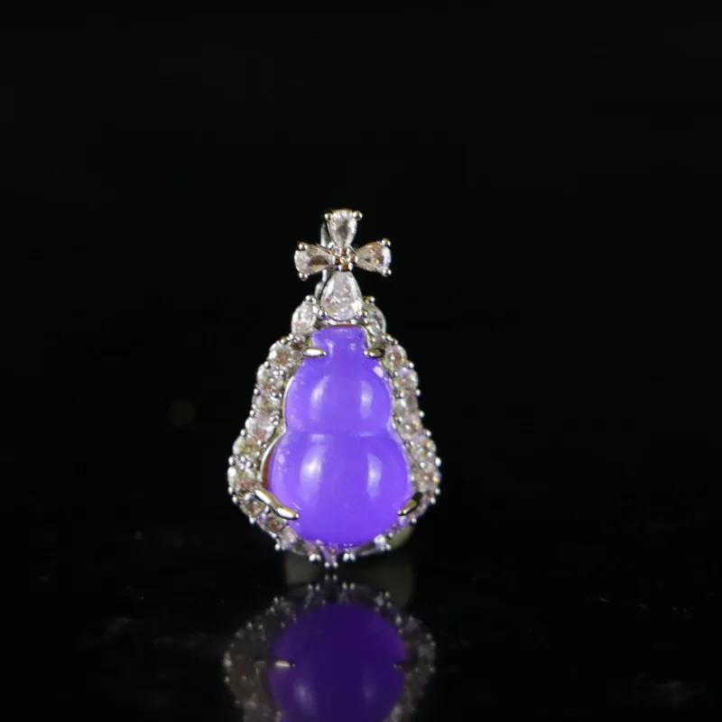 

Natural High Ice Purple Gourd Pendant, Fashionable Classic Women's Necklace Jewelry