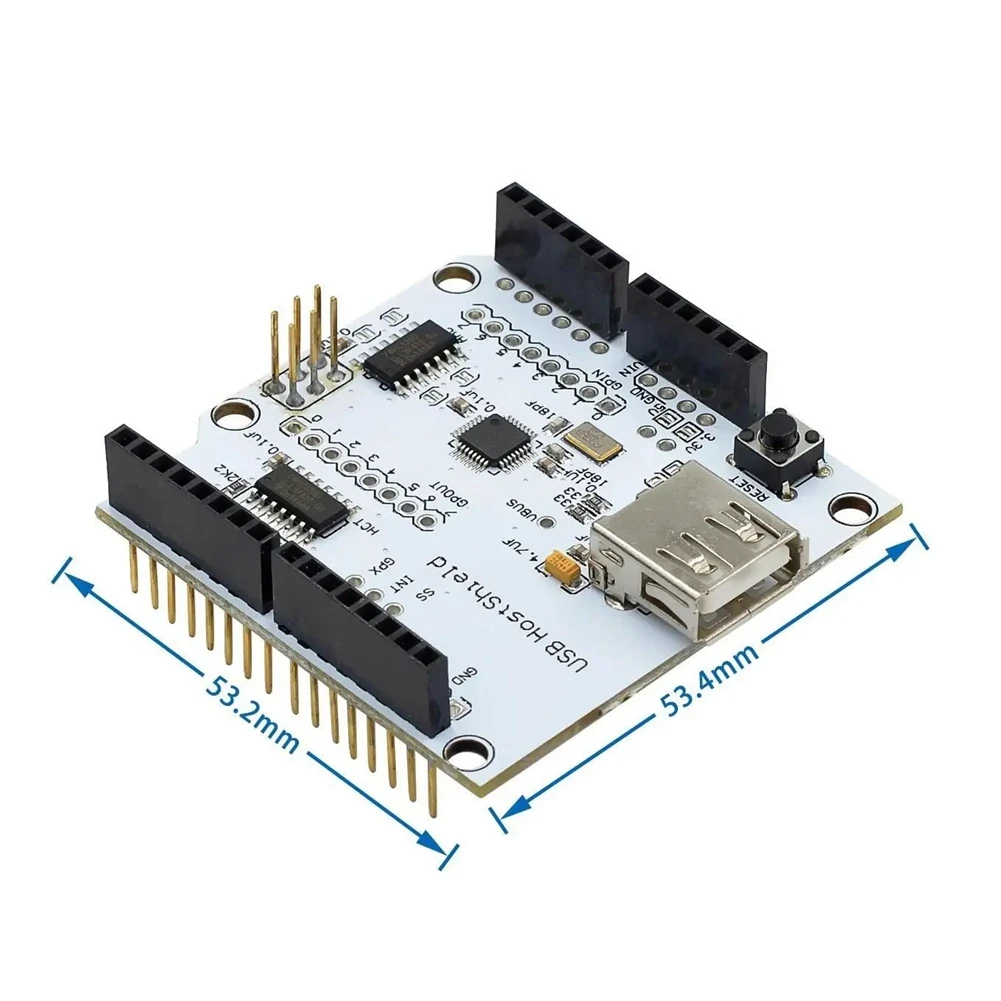 AT87-MAX3421 USB Host Shield 2.0 voor Arduino UNO MEGA ADK Compatibel voor Android ADK DIY Elektronische Module Board