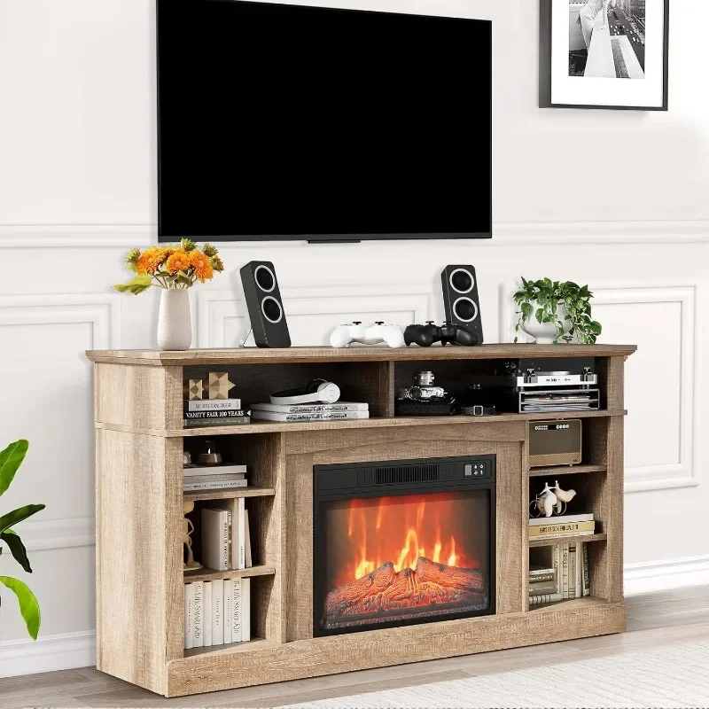 Electric Fireplace TV Stand for TVs up to 58