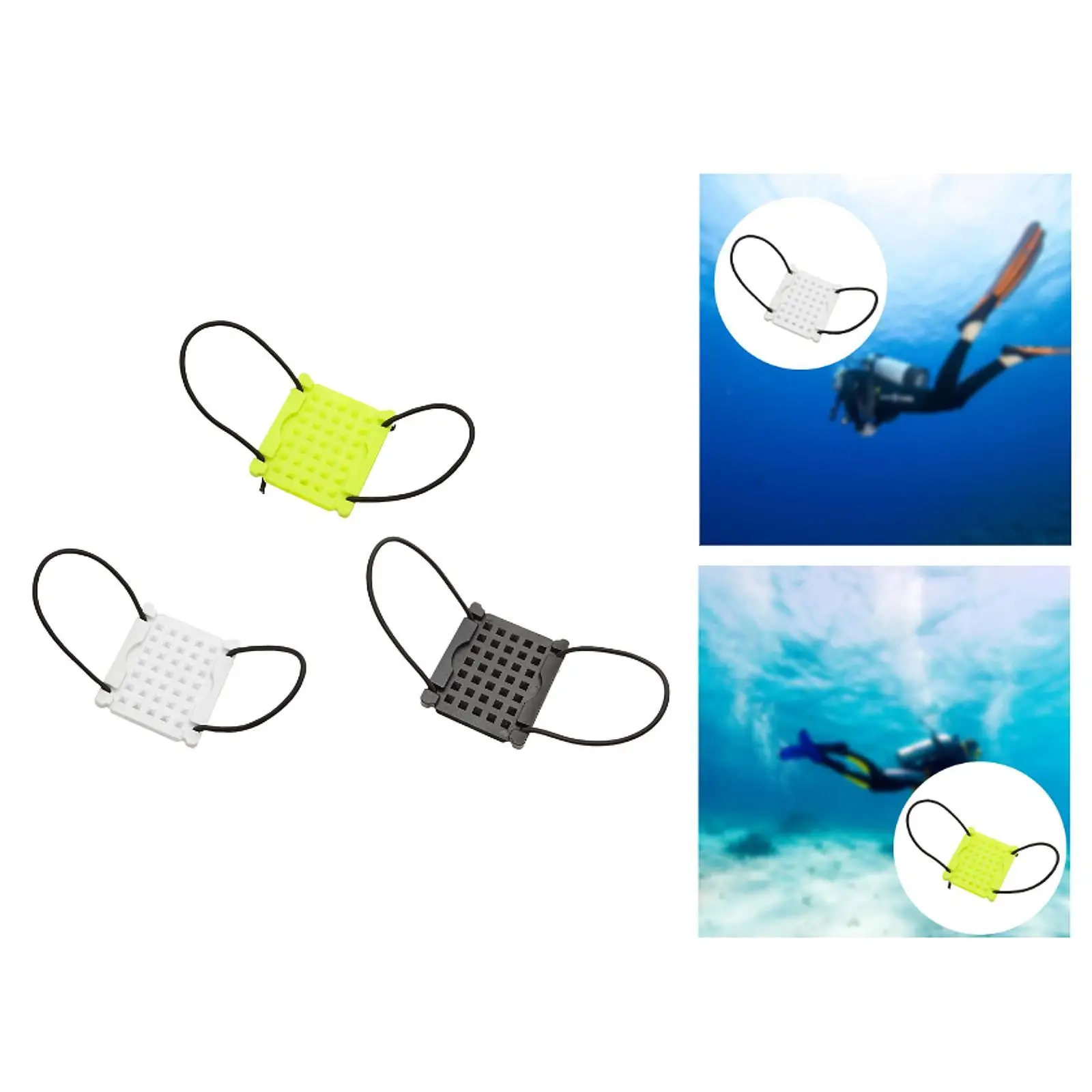 Plaque de fixation de poids de plongée, plaques de poids BCD, matériel facile à utiliser, Nylon fixe pour sports nautiques, plongée en apnée sous l'eau