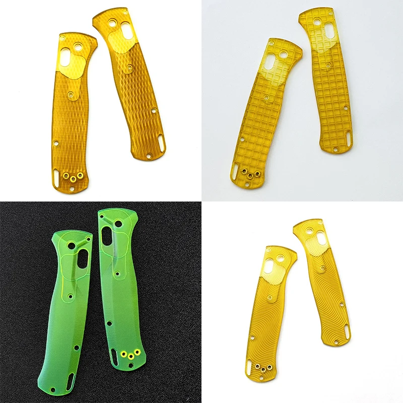 Ultem Pei Material Fold Knife Grip Handle Tipos Escalas para Genuine Benchmade Bugout 535 Facas Faça Você Mesmo Fazendo Acessórios Peças