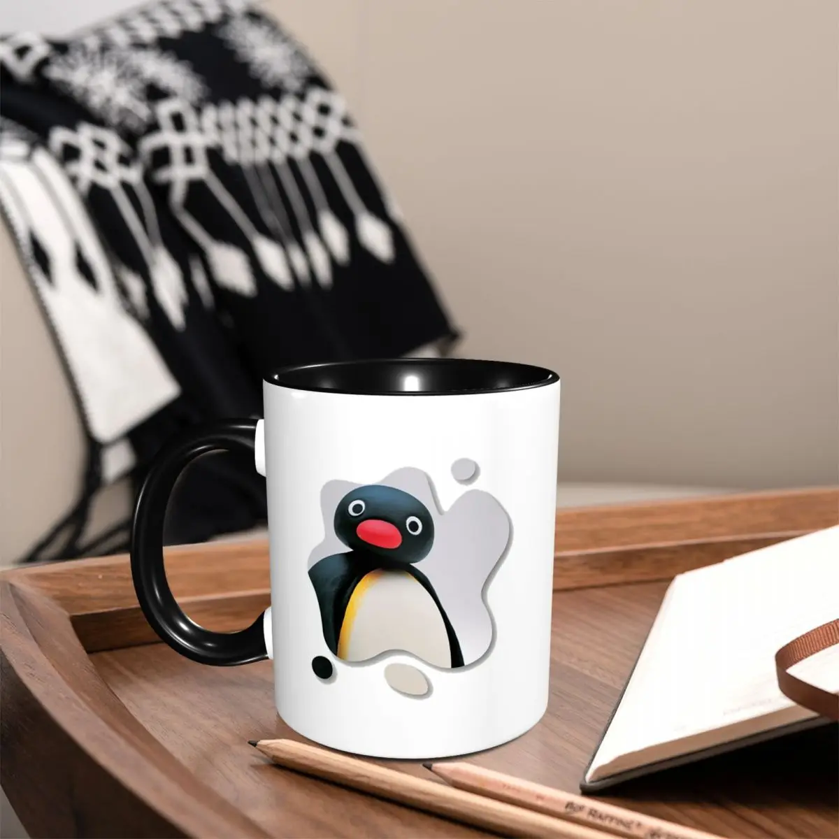 Pingu Pinga Penguin Tv Mug Funny Ceramic Coffee Cups Tea Mugs Milk Cup Drinkware Gifts for Woman Man