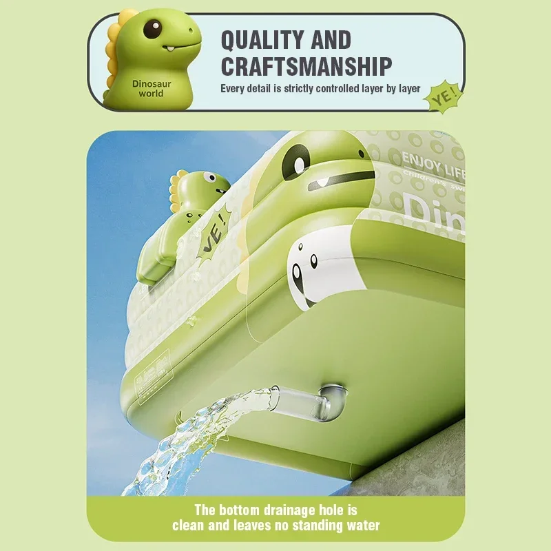 Large Inflatable Swimming Pool Removable Indoor Outdoor Folding Pool Family Adult Baby Party Swimming Pools Water Toys for Kids