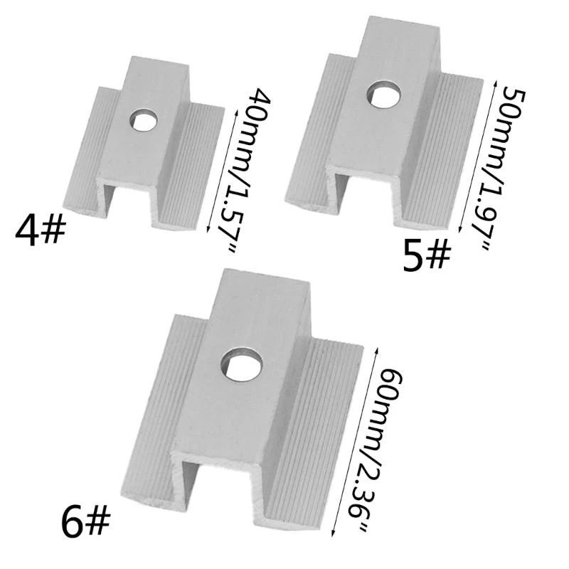 Y1AD Universal Confling Clamp Middle Clamp لوحة شمسية سقف معدني #4