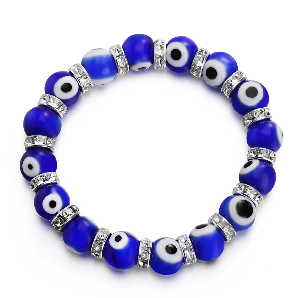 Blue Turkish Evil Eye Bead Bracelet For Women Ladies Men Baby Bracelet Devil Greek Eye Jewelry,Hamsa, Nazar, Evil Eye Bracelets