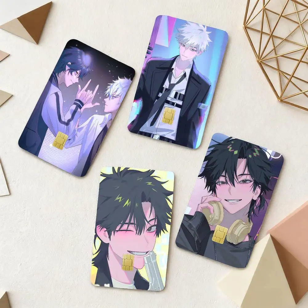 

L-Link C-Click 4pcs 1Set Laser Holographic Sticker Skin Cover for Credit Bank Debit Card