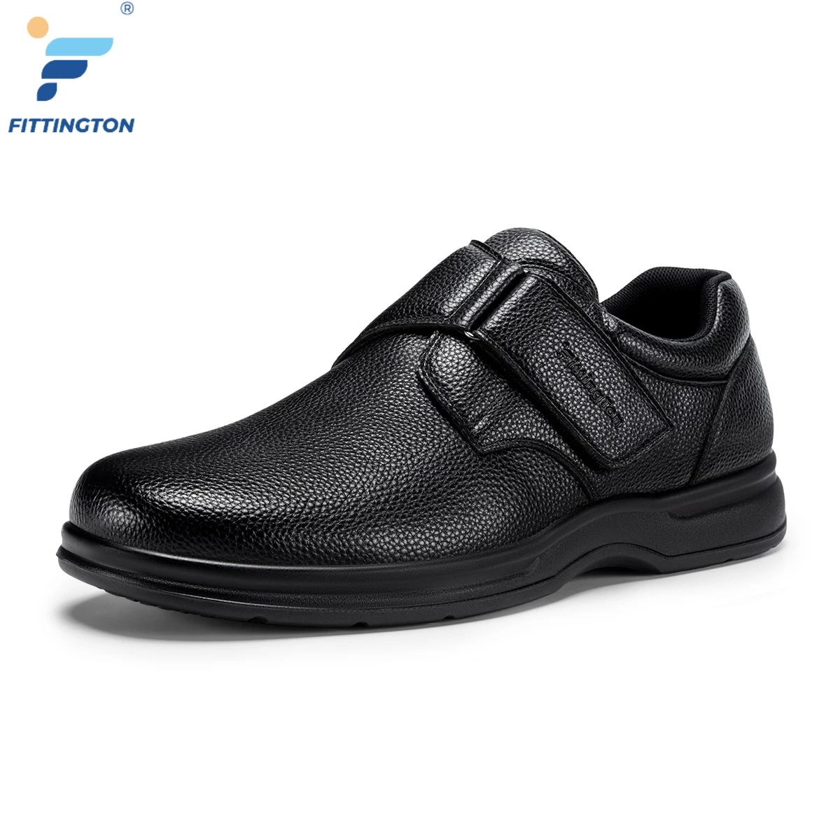 Fittington Extra Wide Toe Men's Dress Shoes Comfort Causal formal Business Wedding Shoes for Men Easy to Wear Arch Support
