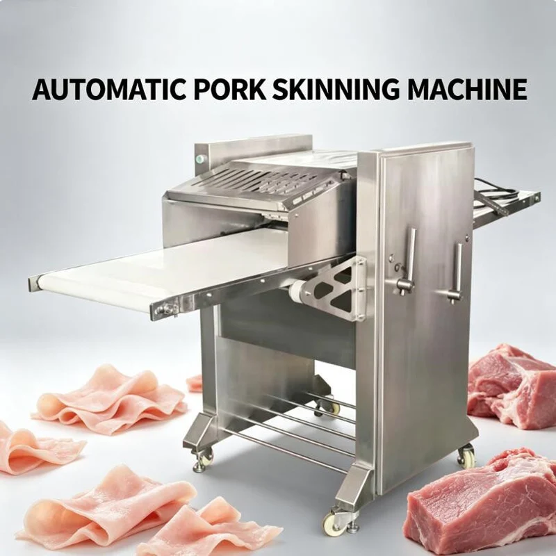 Pork Skinning Machine Electric Stainless Steel Fresh Pork Neck Skin Removing Machine Pork Skinning Machine