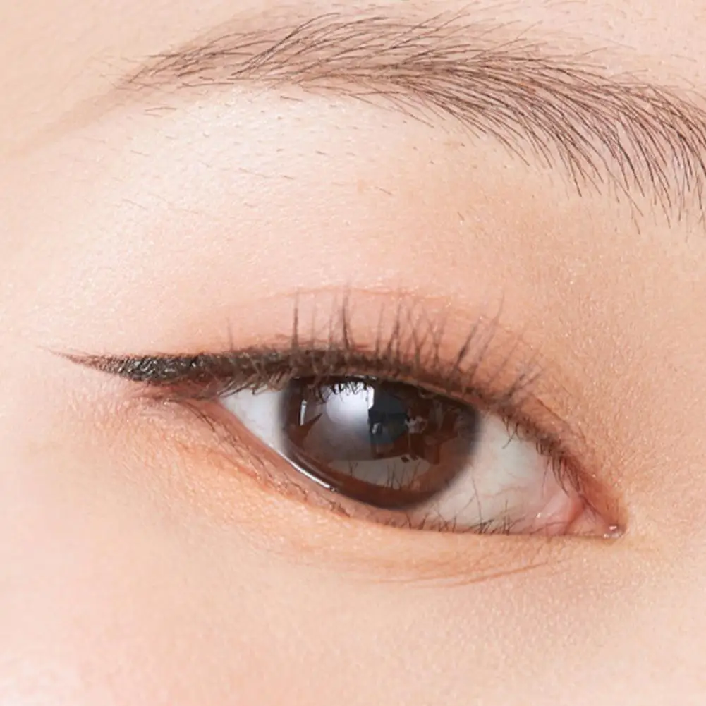Neuer schwarz-brauner wasserdichter Eyeliner-Stift, langlebig, schnell trocknend, glattes Make-up, Schönheit, mattierter Eyeliner-Stempel, Augenstift