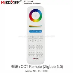 MiBoxer FUT089Z Zigbee 3.0 RGB+CCT Controller Wireless Remote 7 Zones Control Dimmer For Zigbee 3.0 series LED Lights
