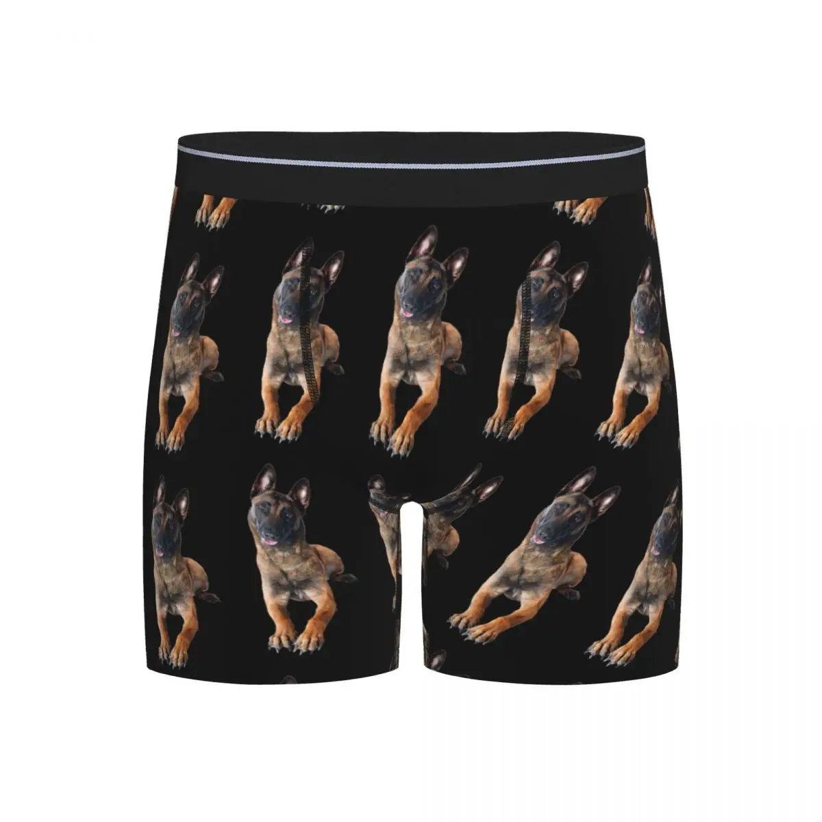 

Длинные трусы-боксеры, шорты с бельгийской овчаркой, трусы малинуа, мужские вентилируемые трусы для мужчин, подарки бойфренду