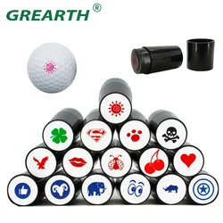 Golf Ball Stamper Stamp Marker, Impressão Selo, Secagem Rápida de Plástico, Multicolors Golf Acessórios, Símbolo para Golfista Presente, Novo