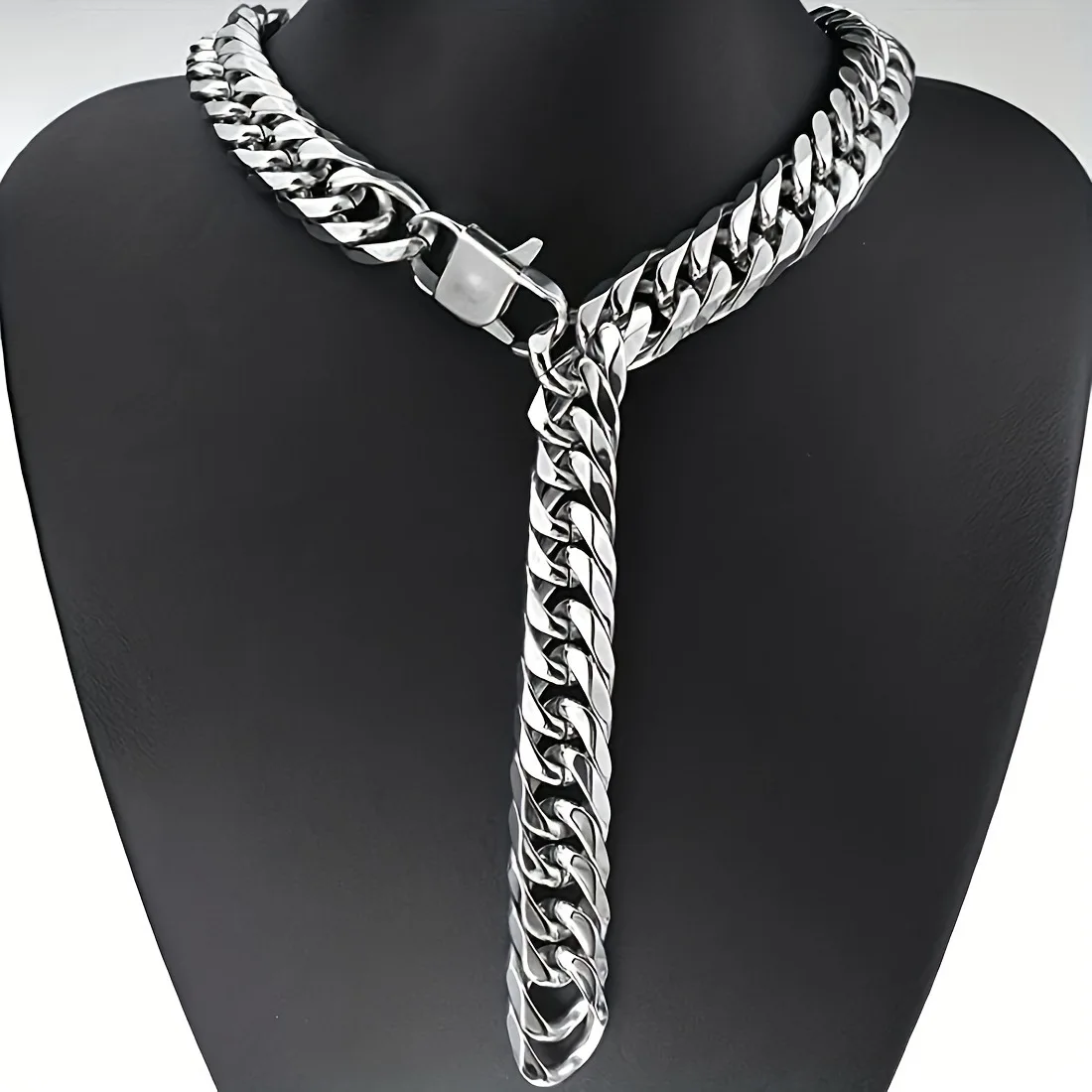 13.5mm 18-28inch Heavyweight Stainless Steel Huge Large Miami Cuban Chain Necklace For Mens