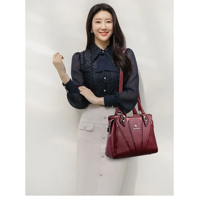 Handbag Women's 2026 New Fashion Handbag Women's Large-capacity Women's Versatile Wear-resistant Material Shoulder Messenger Bag