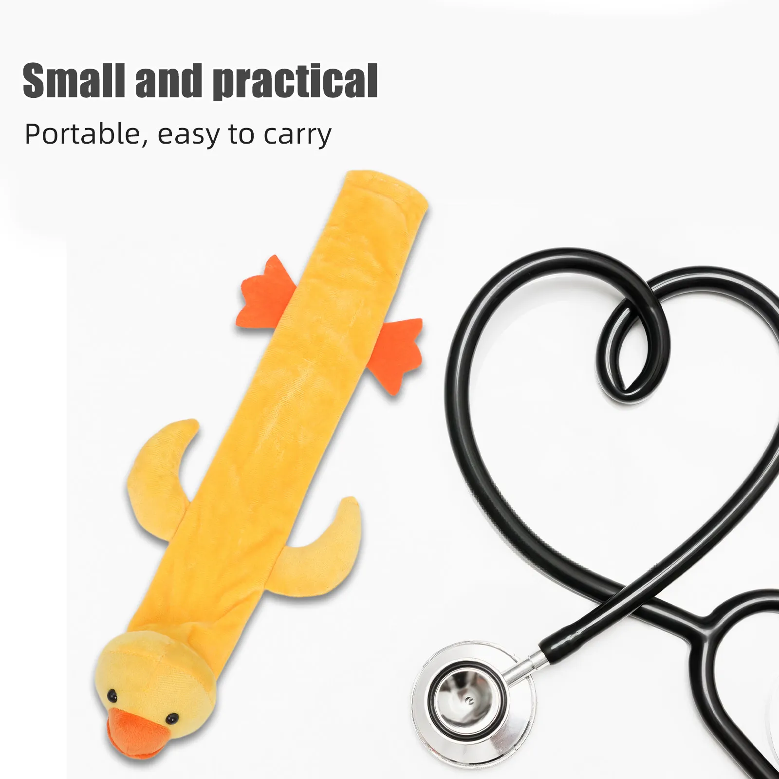 

2Pcs Cute Animal Stethoscope Protector Cover Soft Cartoon Neck Wrapper Sleeve for Doctors Nurses Pediatric Patient Comfort