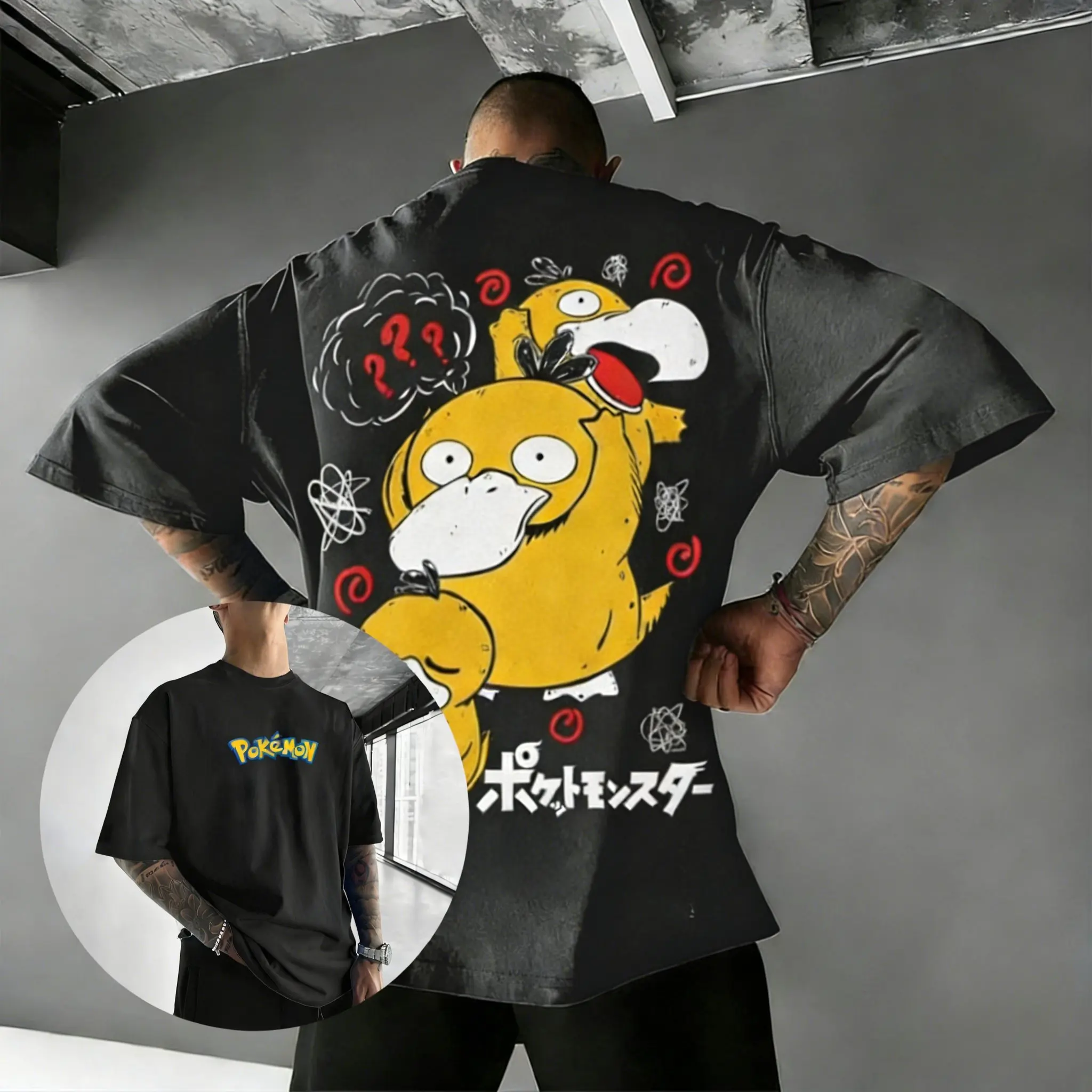 

2026 Summer Cotton Funny Anime T-Shirt, Unisex Oversized Casual Sports Top, Breathable Comfy Loose Plus Size Streetwear Y2k