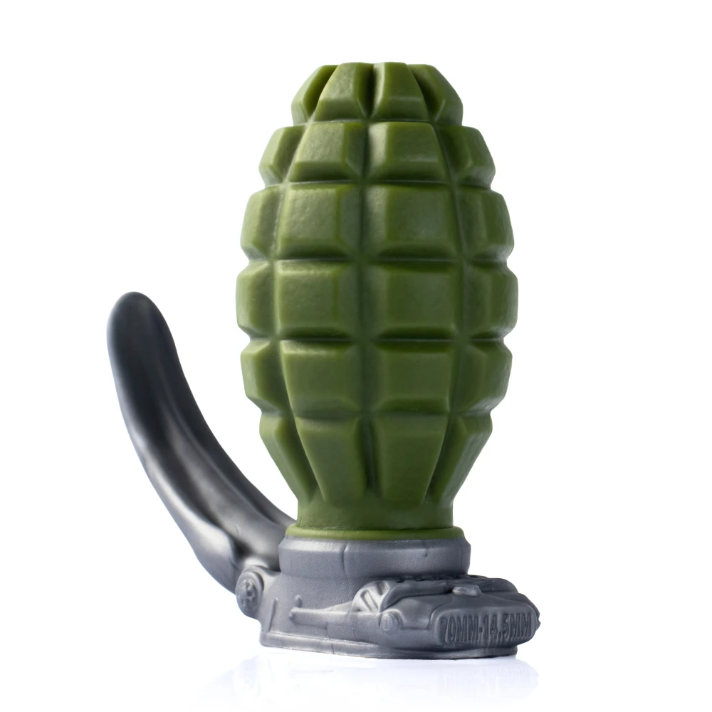 KORYM Hand Grenade-style Anal Plug Sex Adult Toys for Men and Women Pure Silicone Anal Expansion Toys Butt Plug with Protrusions