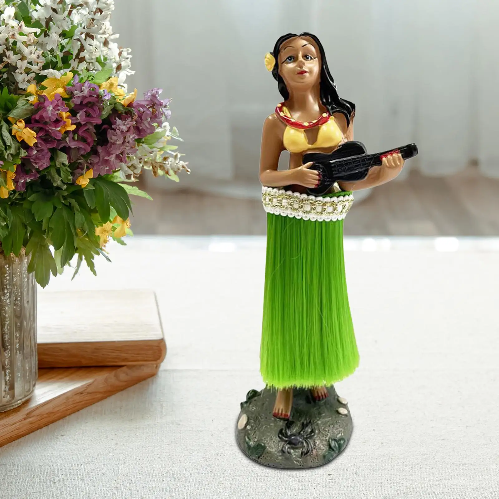 Hawaiian Hula Girl Dashboard Doll 6