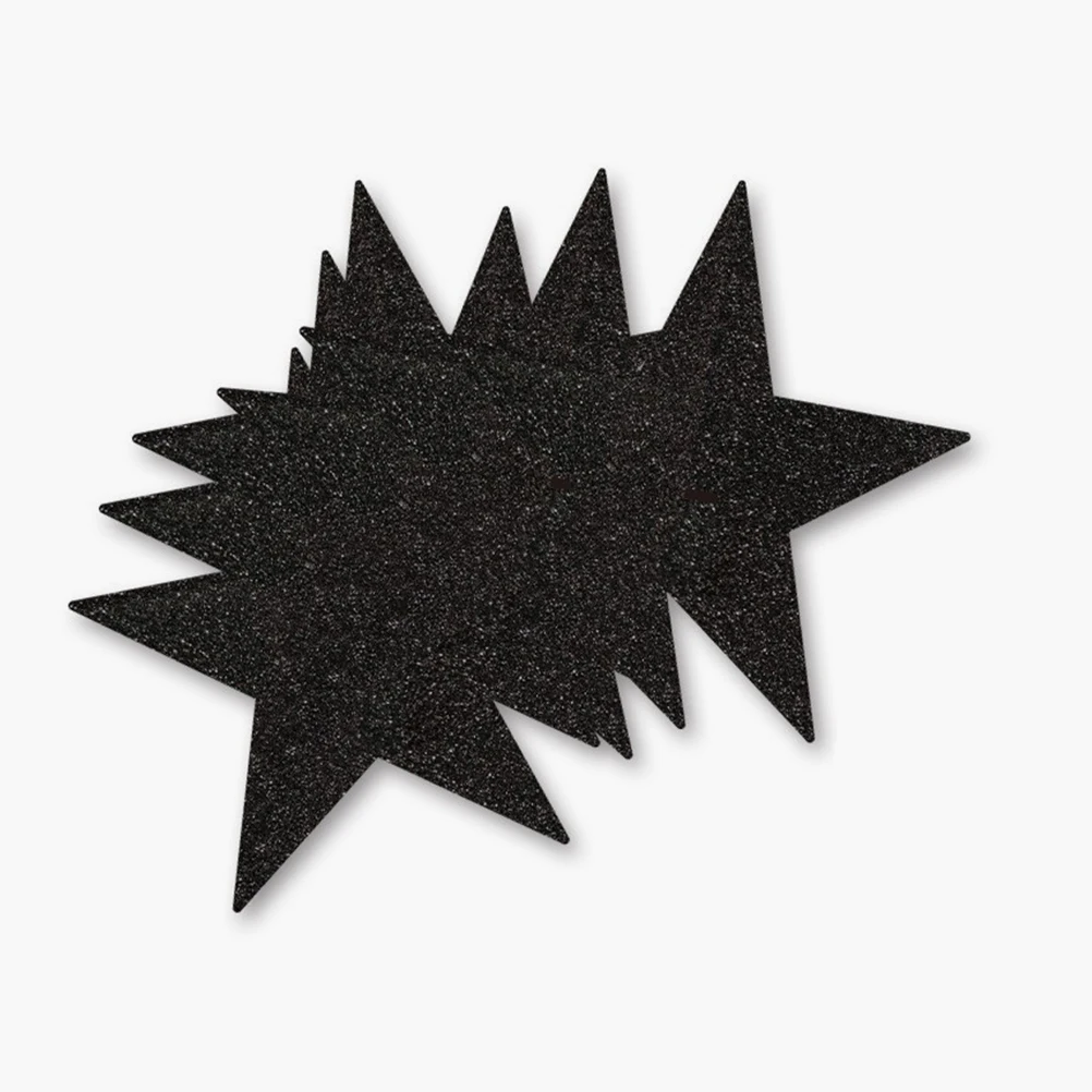 

40 Pcs Five-pointed Star Paper Cutting Cheerleading Poster Board Decorations Cardboard Stars Glitter Cutouts Bulletin Graffiti