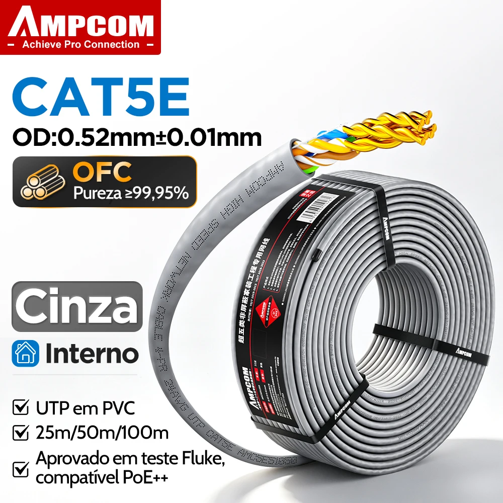 ampcom-bulk-network-cable-cat5e-unshielded-24awg-ofc-solid-pure-copper-052mm-rj45-ethernet-cable-gray-25-50-100m-for-poe