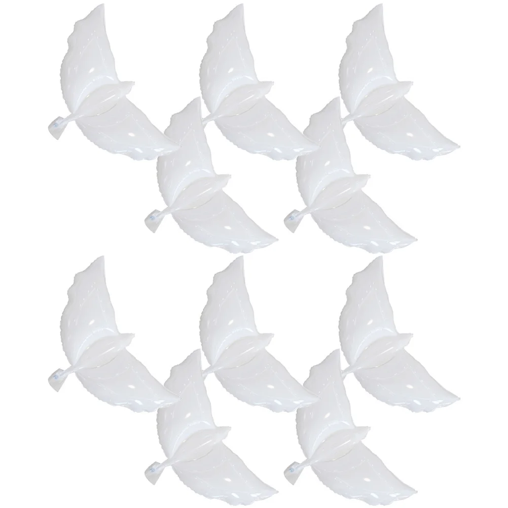 

10Pcs Dove Balloons Aluminium Film Party Supplies Birthday Wedding Decoration Festival Garden Balloons Memorial Balloon