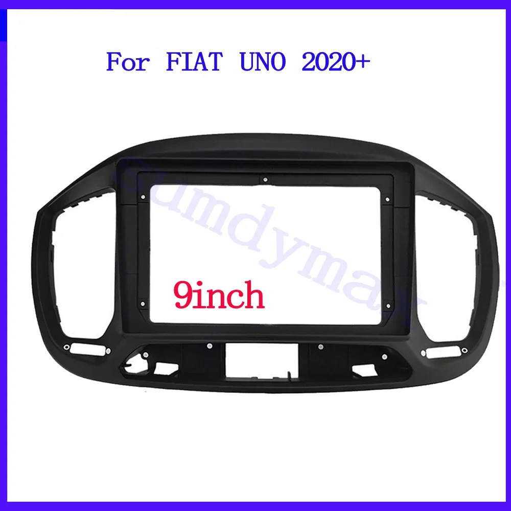Marco de plástico para instalación de radio de coche Android con DVD y GPS para FIAT UNO 2020, kit de montaje en el salpicadero para radio de coche con pantalla grande