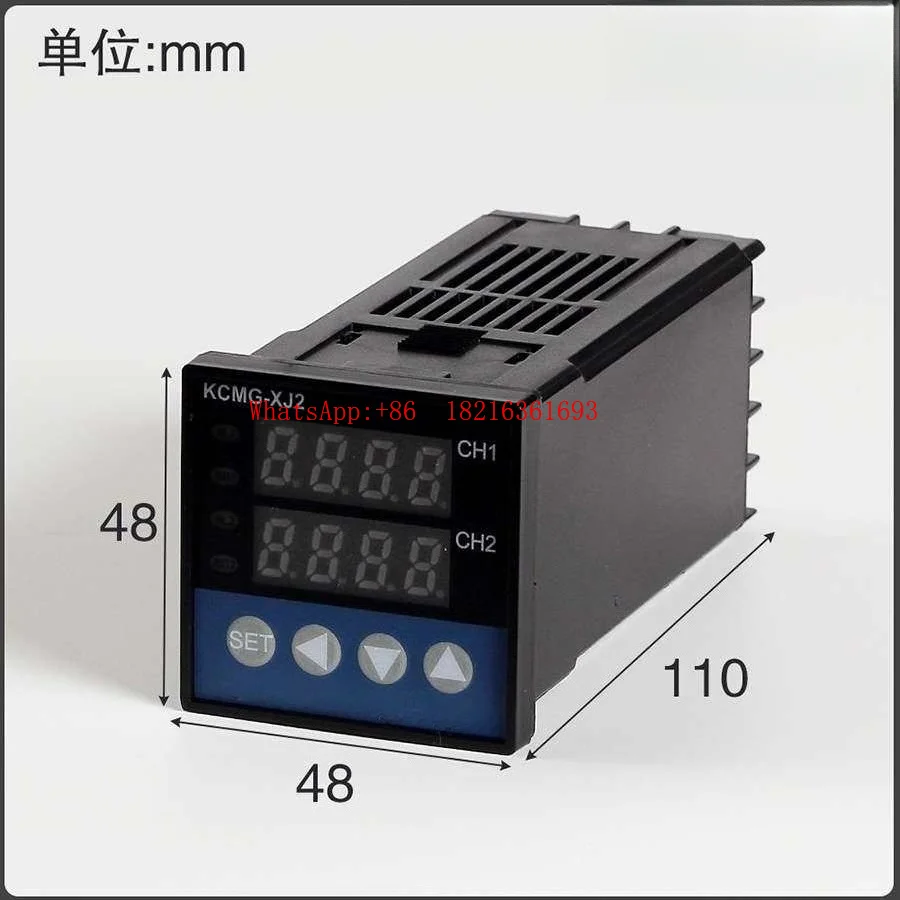 2026NEW 1PCS Two-channel Temperature Controller KCMG-XJ21AG Input 2 Groups Of 4-20mA Main Control Alarm