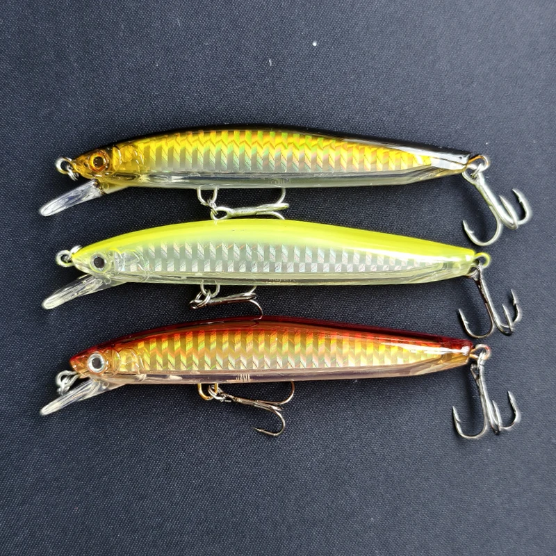 Floating Minnow Lure 100mm 13g Hard Artificial Bait Wobbler Jerkbait Shallow Dive Pike 110F Walleye Baits Fish Tackle