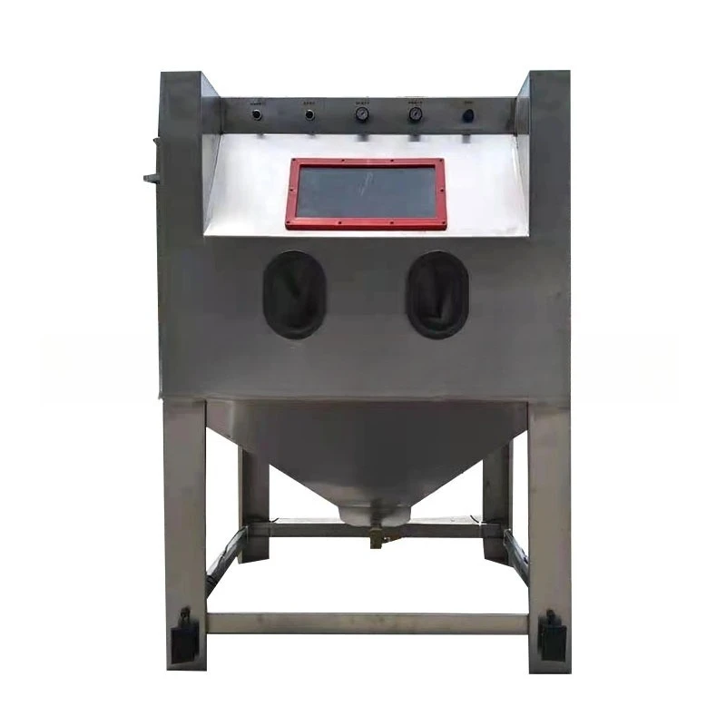 Stainless steel wet liquid sandblasting machine, water-type dust-free sandblasting equipment