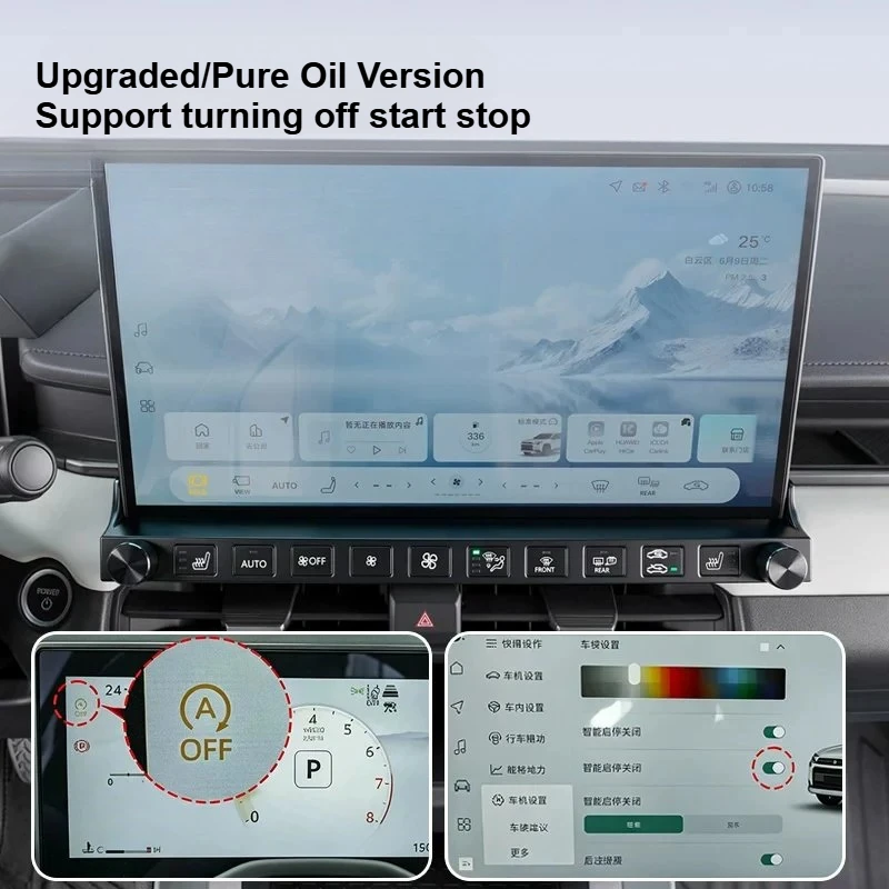For Toyota RAV4 2026 Central Control Physical Buttons Multifuction Modification Accessories