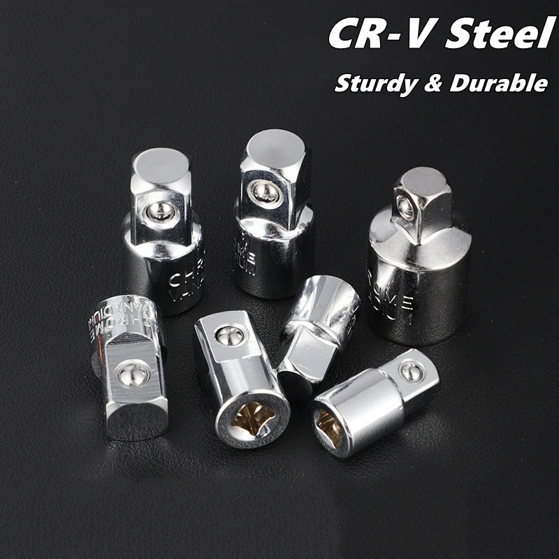 1/2,1/4,3/8 Ratchets Wrench Socket Adapter Converter Transfer Socket Wrench Ratchet Sleeve Adapter Drive Spanner Connecting Head