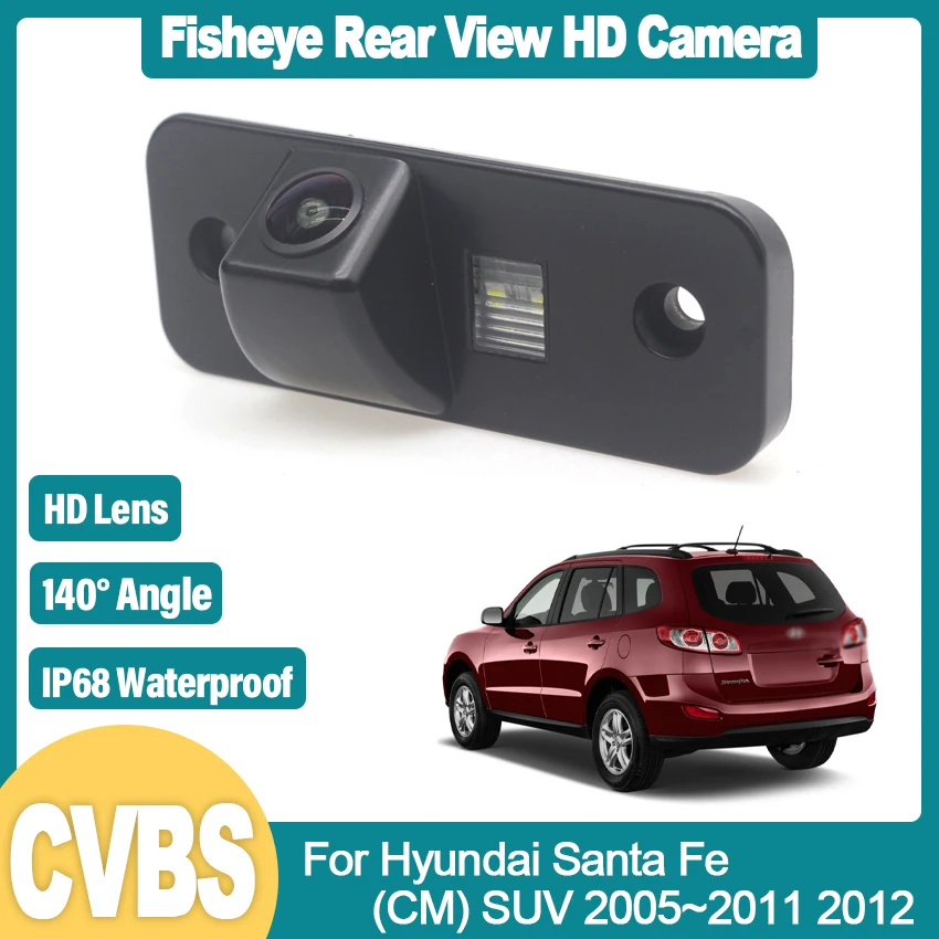 

HD CCD Fisheye Rear View Camera For Hyundai Santa Fe (CM) SUV 2005~2005 2006 2007 2008 2009 2010 2011 2012 Car Reverse Monitor