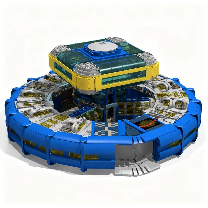 6246PCS MOC Space Exploration Spacebase Model DIY Creative Assembly Building Blocks Display Birthday Gift Collectible Building