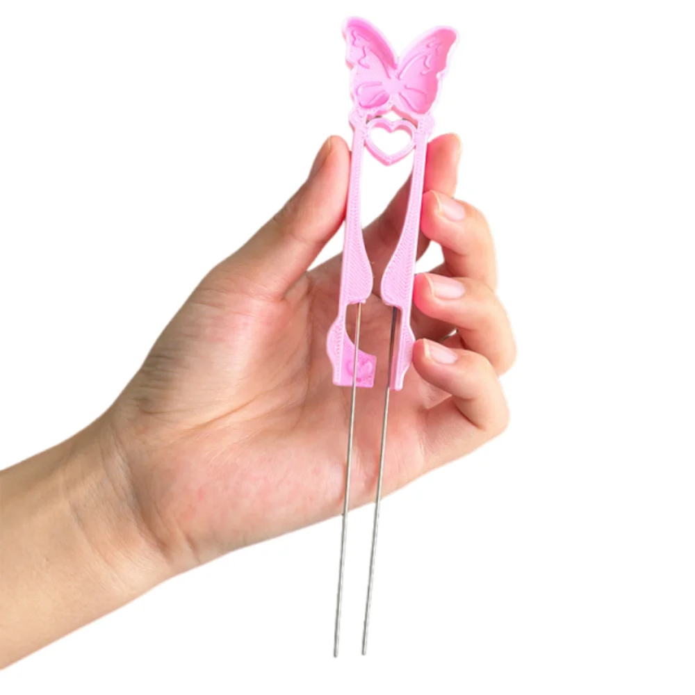 Hochwertige Bohnen Fusion Beans Pen Multifunktionale Handgemachte Collage-Bohnen Nadel Handgehaltene Doppelnadeln DIY Collage-Perlen-Clip