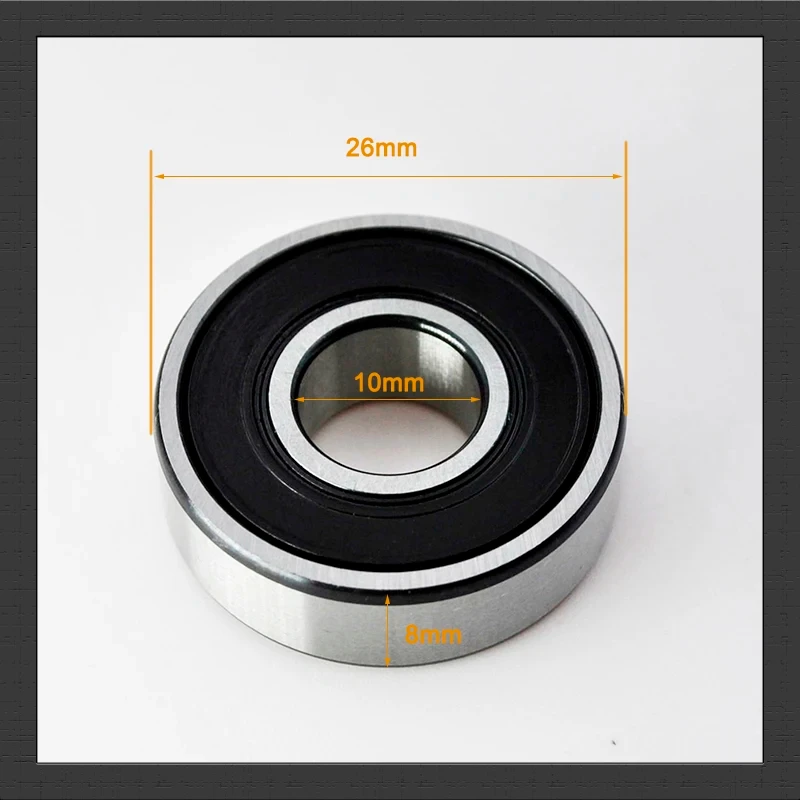 10pcs 6000 2RS ZZ 10*26*8 MM 6000RS 6000Z DDU 2Z Inner Diameter 10 MM Chrome Steel Deep Groove Ball Bearings
