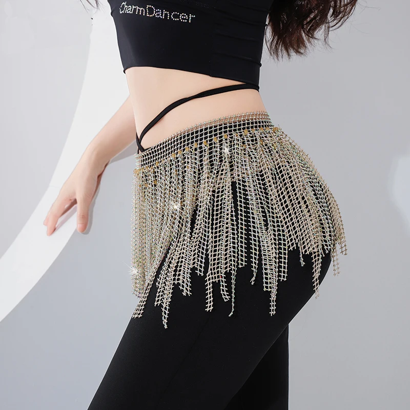 

13 Colors Belly Dancing Women's Clothing Belt Accessories Belts 2 Straps Rows of Belly Dance Hip Scarf Sequin Belt Rectangle